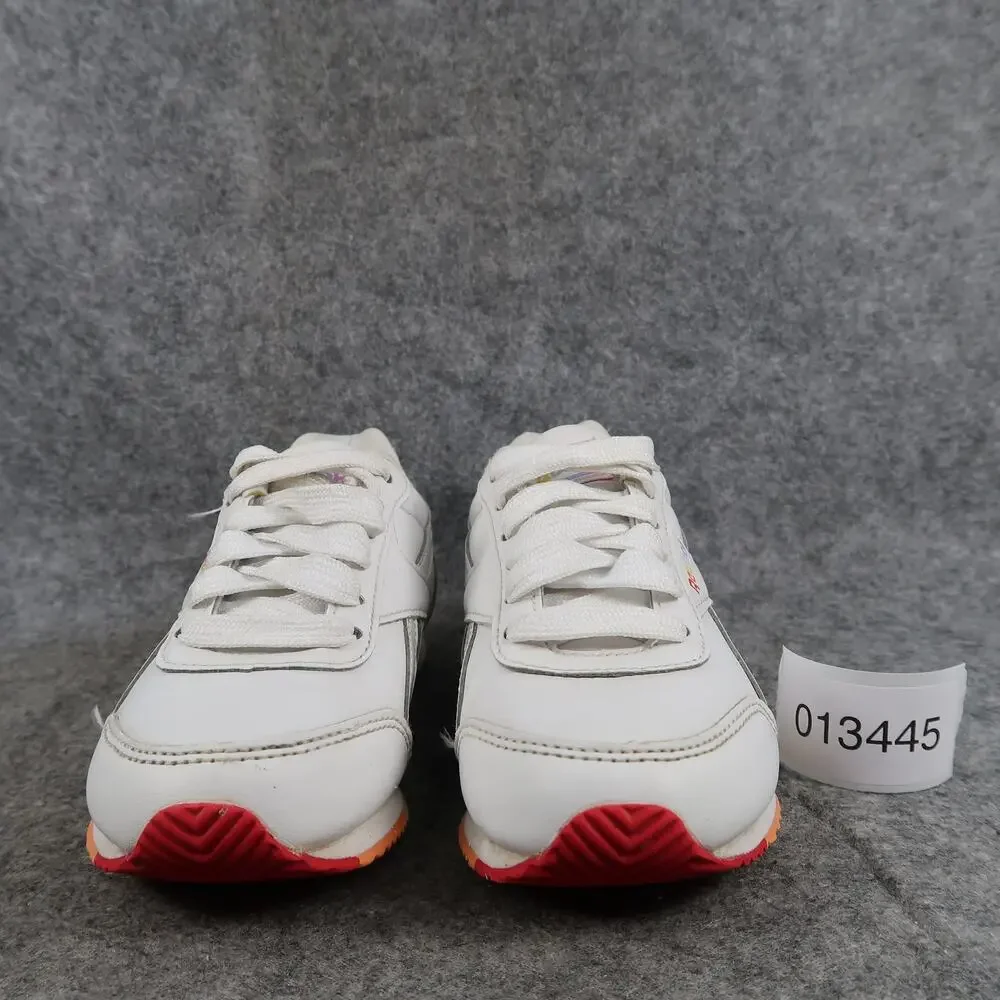 Reebok Shoes Kids 11 Sneakers Classic Jogger Toddler Youth White Lace Up Rainbow